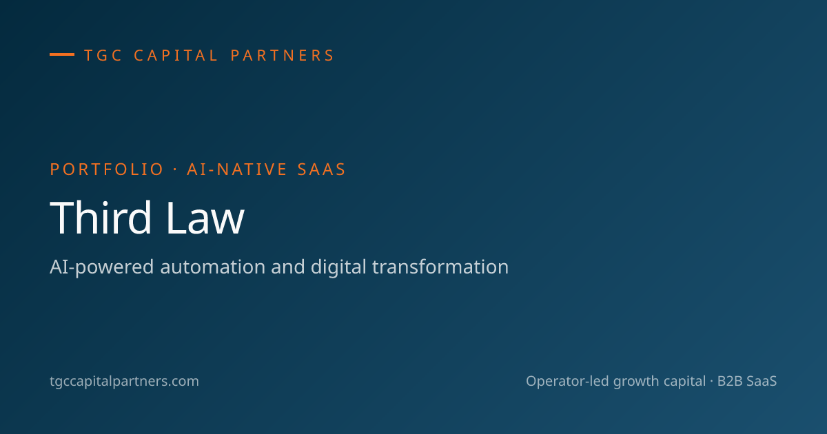 Third Law - TGC Capital Partners Portfolio